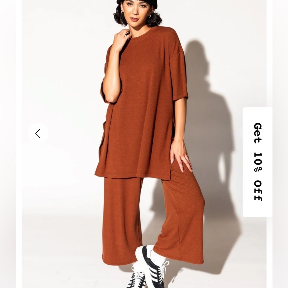 Ribbed Playsuit in Toasted Marshmallow